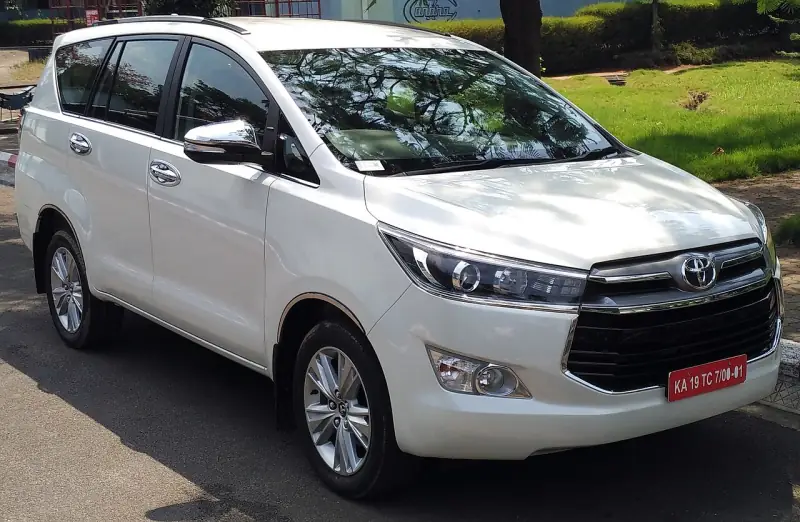 Toyota Innova Crysta SUV – the most requested car for Sikkim and Darjeeling tours